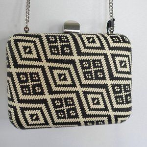Black and White Zara Clutch
